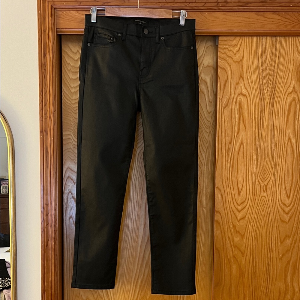 Classic Black Women’s coated  stretch Slim Jeans